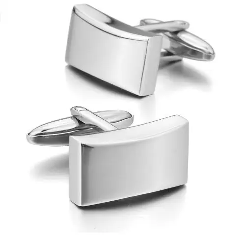 

Hot Sales Stainless Steel Cufflinks Black Classic Surface Plain Wedding Business Men's Shirt Cuff Links Wholesale 10pairs/lot