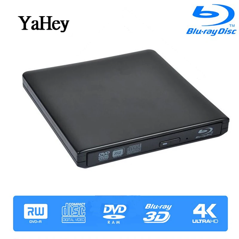 Blu ray USB 3 0 Внешний Оптический привод комбо BD-ROM 3D плеер CD/DVD-RW горелка ультра тонкий