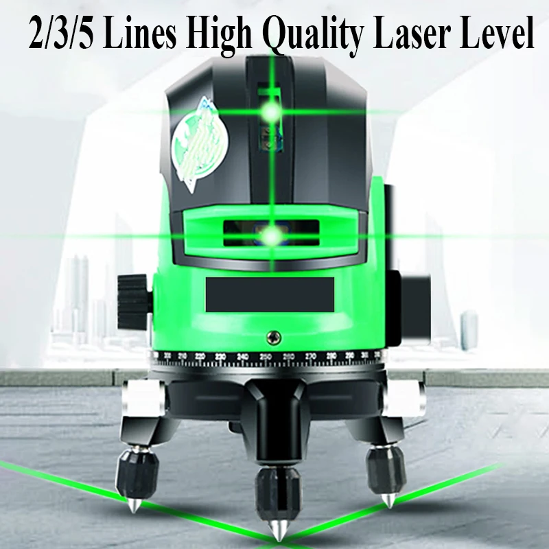 

2/3/5 Lines 3D Laser Level Green Line Self-Leveling 360 Horizontal And Vertical Cross Super Powerful Green Beamline Laser Level
