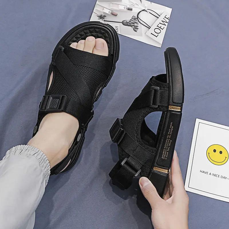 

Breathable air mesh sandals for man casual slipper new arrival 2020 man's sport sandals boy leisure shoes