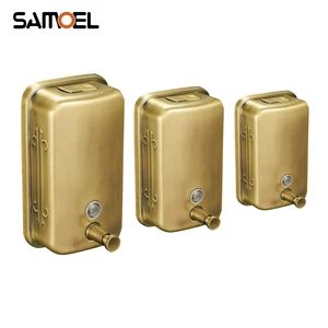 Дозатор для мыла и шампуня для ванной, из нержавеющей стали