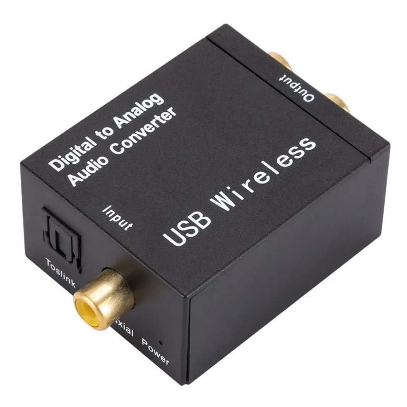 Digital to Analog Audio Converter RCA R/L Output Adapter DAC Amplifier Box for Coaxial Optical SPDIF ATV Decoder | Электроника