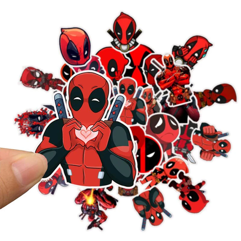 LL-030 #35/шт. Супер герой мертвый menPVC Персонализированная мультяшная Наклейка