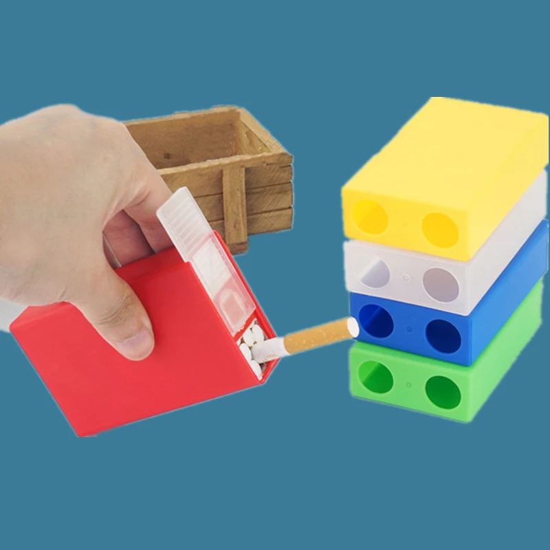 1 шт. прозрачный портативный пластиковый чехол для сигарет оптовая продажа