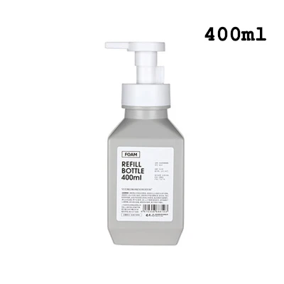 400ml grey Бутылка для жидкого мыла диспенсер для жидкого мыла мусс жидкая пена сделать бутылка лосьона бутылка геля для душа для ванной комнаты/кухни - Цвет: 400ml grey