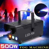 500w 3in1 remote control disco colorful smoke machine mini led remote fogger ejector dj christmas party stage light fog machine