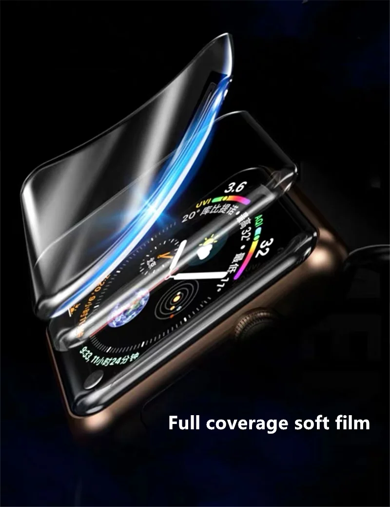 Soft Hydrogel Film For Apple Watch Screen Protector iWatch 6 SE 5 4 3 2 Clear Protective for Series 40 44 38 42mm | Наручные часы