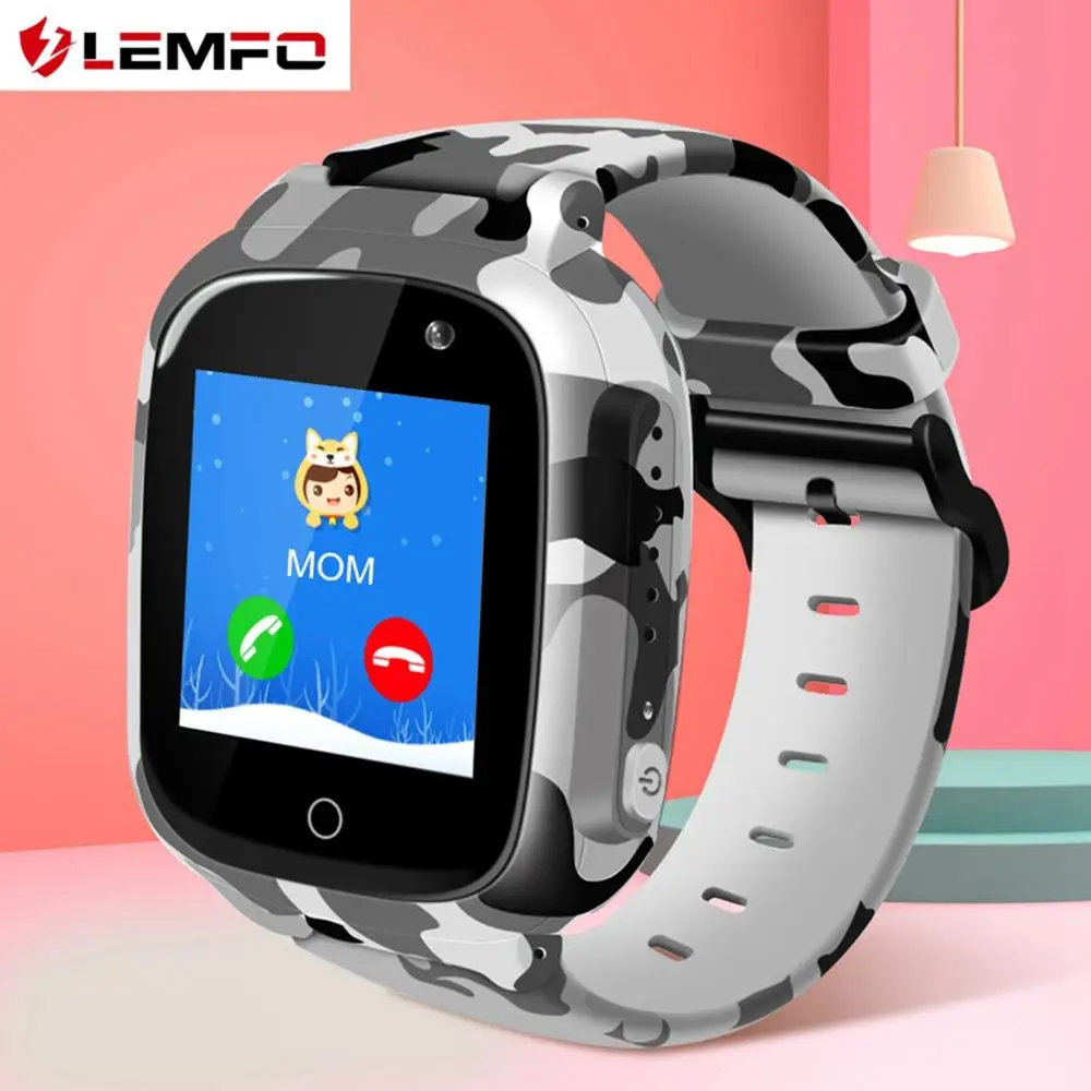 LEMFO, милые умные часы для детей, Wifi, SIM карта, SOS, голосовой чат, прозрачная камера, IP67, водонепроницаемые, 600 мА/ч, батарея, умные часы, gps, для детей