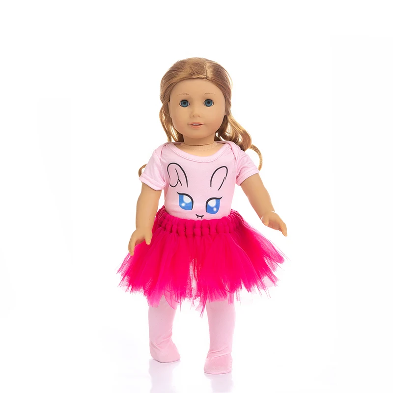 Born New Baby Fit 18 дюймов 43 см Одежда для куклы кукла белый желтый синий Кролик Радуга