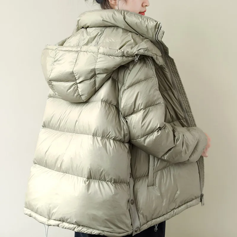 Зимнее пуховое пальто для женщин свободные теплые куртки 2019 Новые Топы с