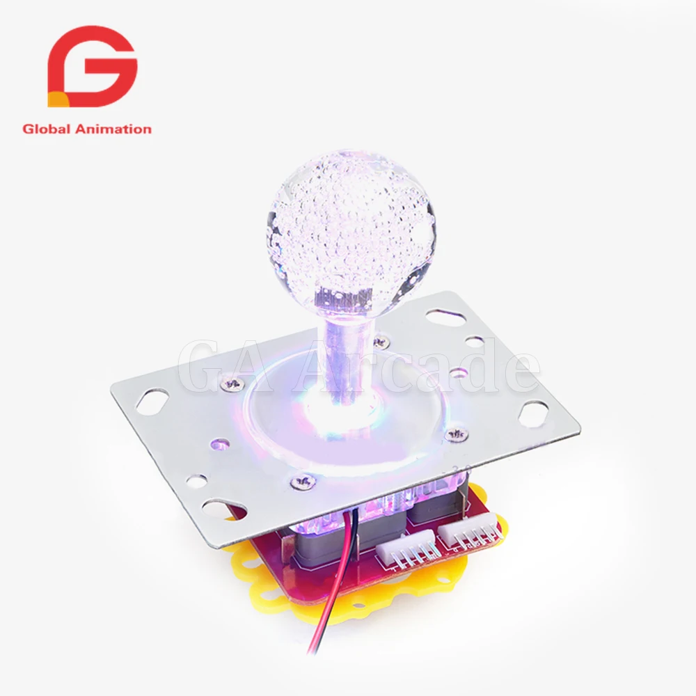 

1PCS 12V LED Illuminated Arcade Joystick 4/8 way Switchable for USB Joystick Controller, Arcade Machine PC game, Raspberry Pi