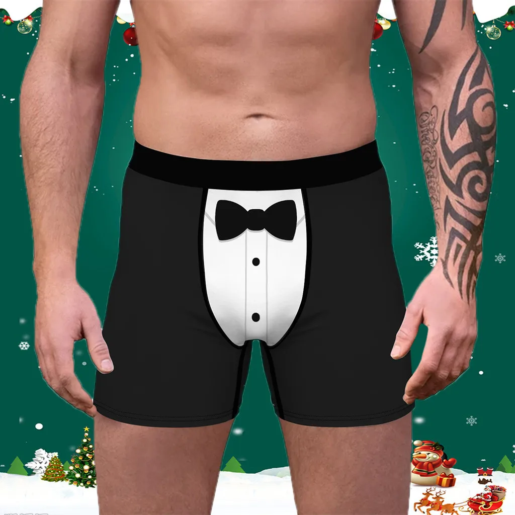 Мужские боксеры chritmas новое Брендовое Мужское нижнее белье Homme Boxershorts мужские