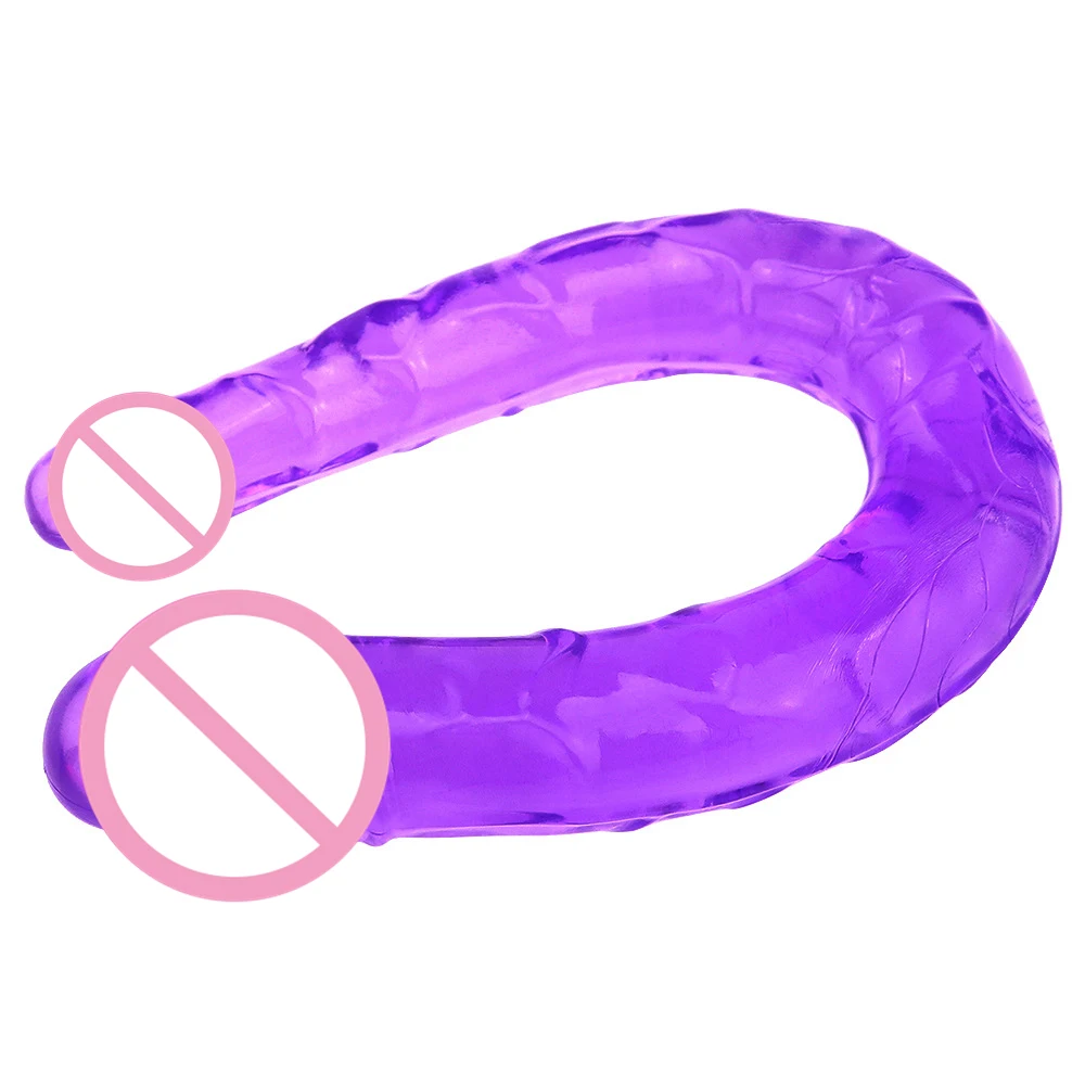 31 см двойная длинная мягкая железная фаллоимитатор для лесбиянок вагинальная