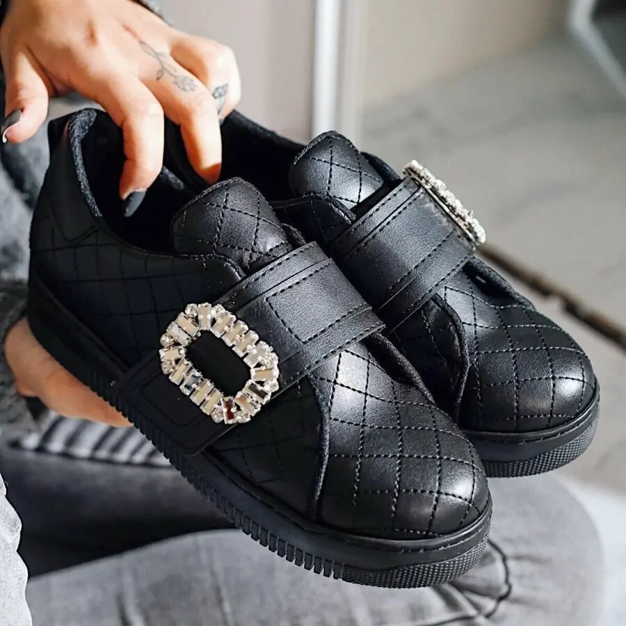 

Sneakers Women Limo Kayleigh Black Stony Velcro Sneakers