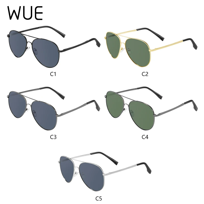 Солнцезащитные очки-авиаторы поляризационные для мужчин и женщин брендовые