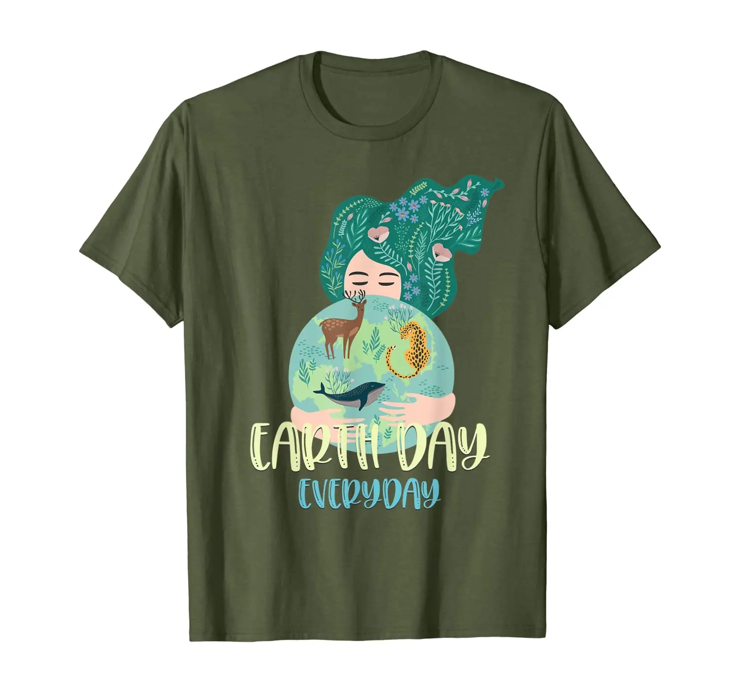 

Earth Day Shirt for girls women youth kids Everyday