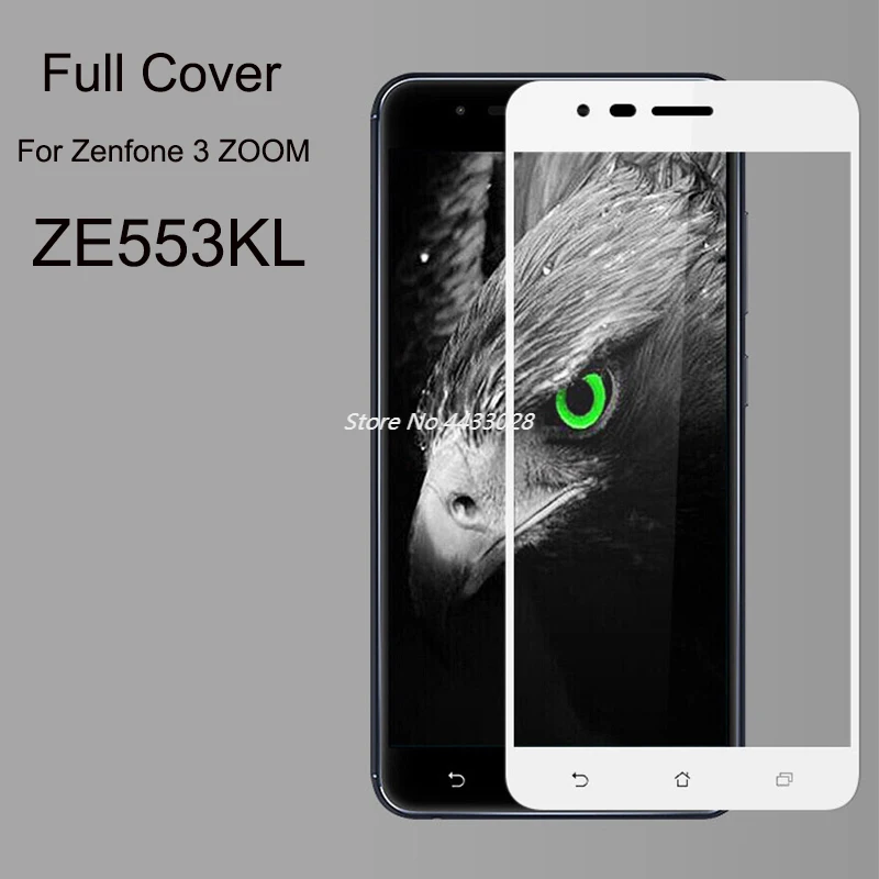 Закаленное стекло ZE553KL для ASUS Zenfone 3 ZOOM полное покрытие защита экрана Для