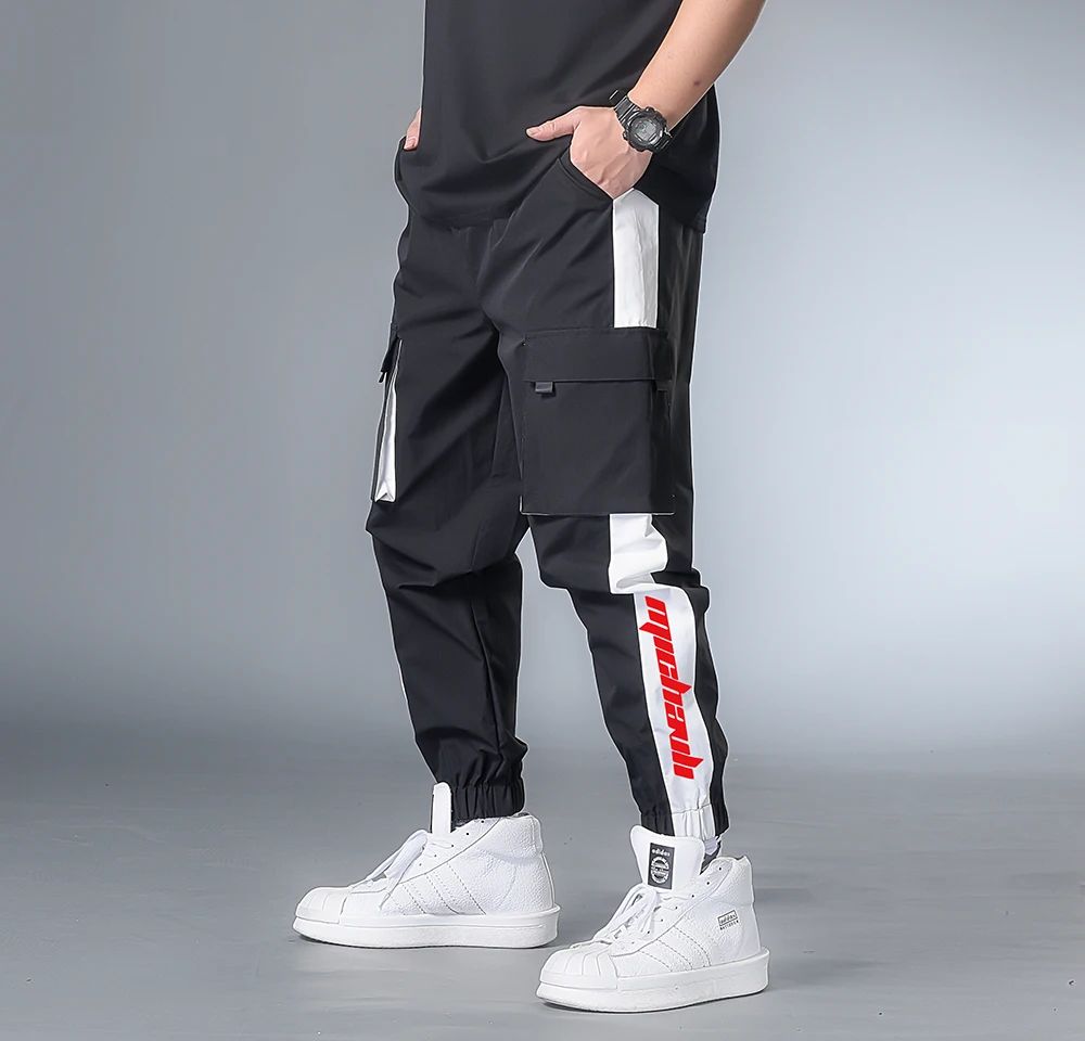 7XL XXXXL 2020 Для мужчин с несколькими карманами модель эластичной резинкой на талии