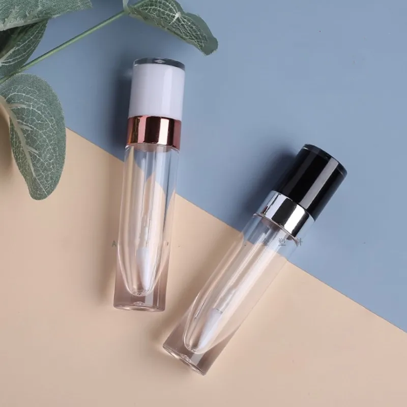 

6.4ml White Round Lip Gloss Tube Lip Gloss Dispensing Bottle Black Lip Gloss Tube Lip Glaze Empty Tube Empty Refillable Bottle