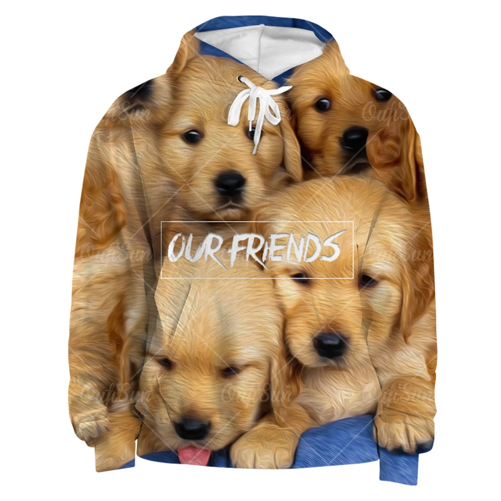 

Kawaii Dogs 3D Printed Autumn Hoodies Men Women Cute Animal Pattern Casual Hooded Pullover Oversized Sweatshirt Unisex 4XL