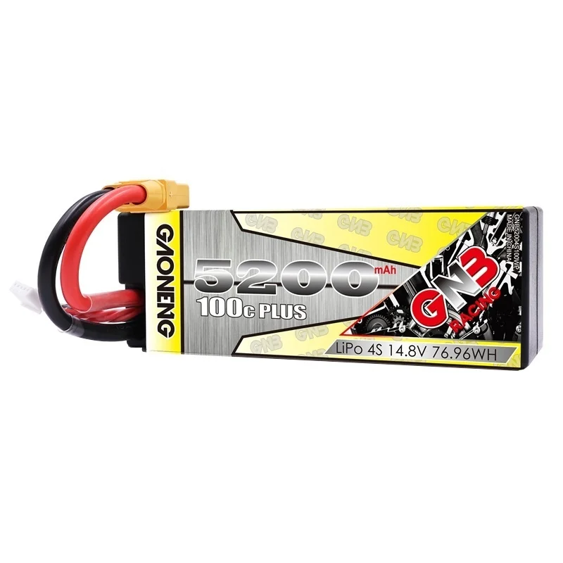 GAONENG GNB 5200mAh 4S 14 8 V 100C MAX 200C батарея LiPo Hardcase с разъемом XT60/T для 1:8 1/8 RC автомобиля