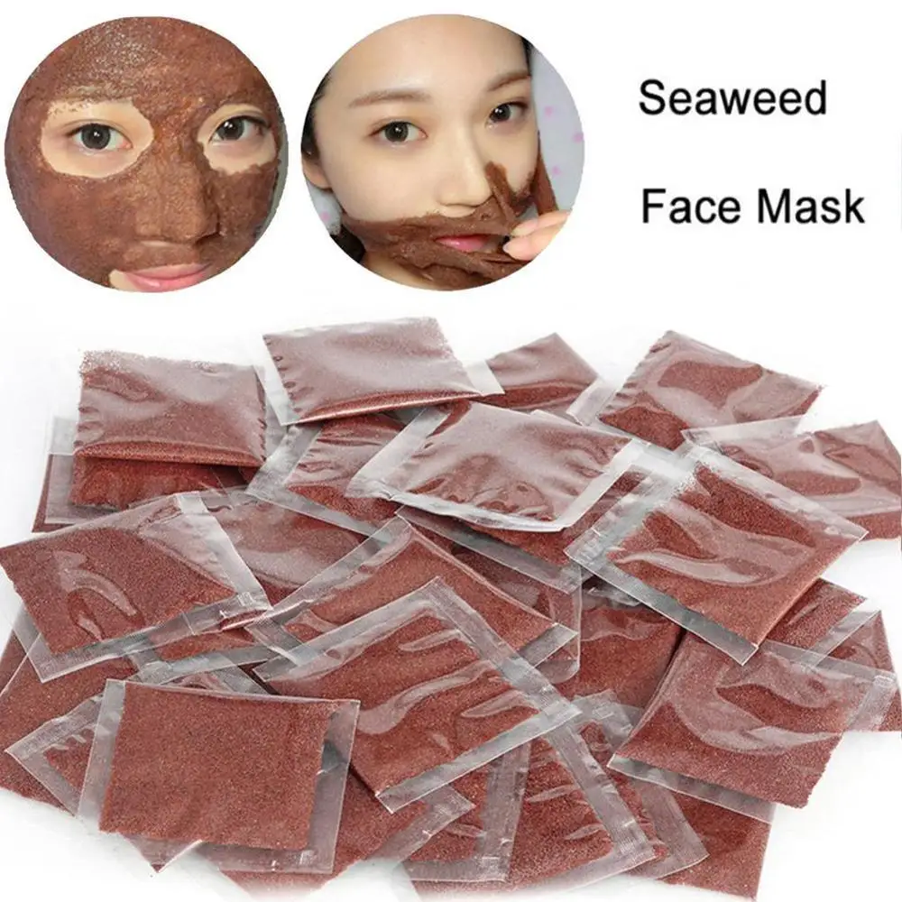 10 шт. натуральная маска для лица с морскими водорослями порошок Коллаген красота