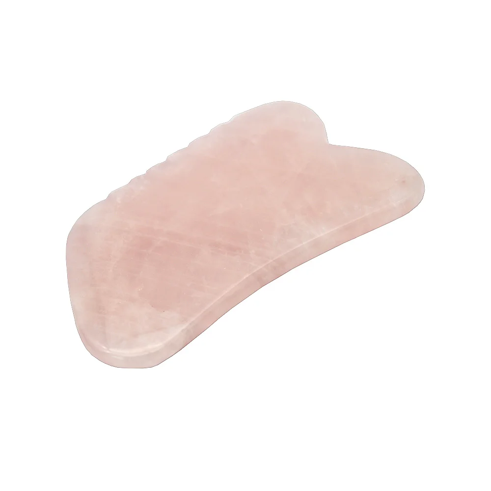 Хит продаж розовый кварц порошок кристалл гуашь скребок гуаша для лица с