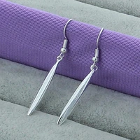 new arrival 925 sterling silver stick charm earrings for women girls gift wedding party jewelry accessories