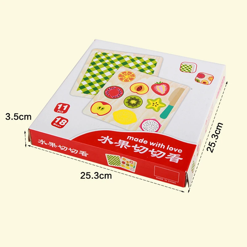 

11 pcs/set Kids Wooden Kitchen Set Toys Simulation Suit Food Toy Cuting Fruit Board Educational Pretend Play Cute Girl Toy Gifts