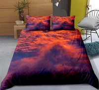beautiful scenery bedding set new style 3d printing color cloud duvet cover king queen size quilt cover bedclothes comforter