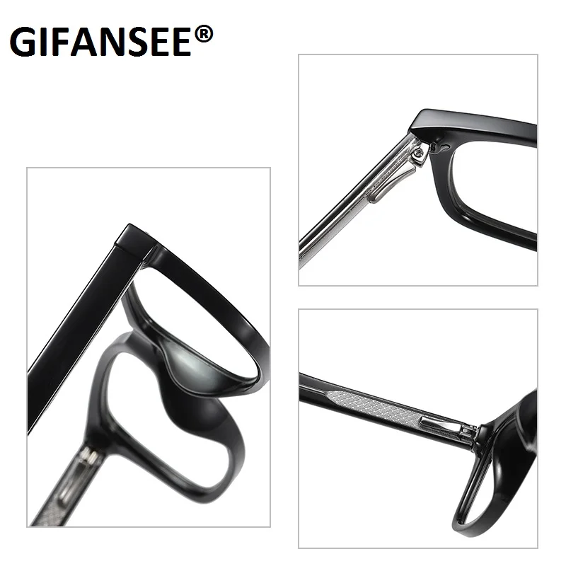 

GIFANSEE Anti blue light blocking glasses frame women TR90 men square Computer phone Clear lens shades eyeglasses uv400 eyewear
