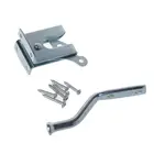 Гальванизированная стальная Автоматическая дверная защелка с болтом, защелка для садового забора, пастбища, фермы Q84D