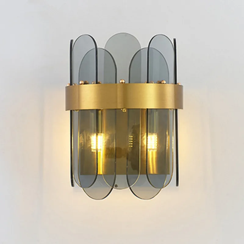 

Post-modern light luxury wall lamp living room TV background wall lamp bedroom bedside corridor aisle staircase wall lamp