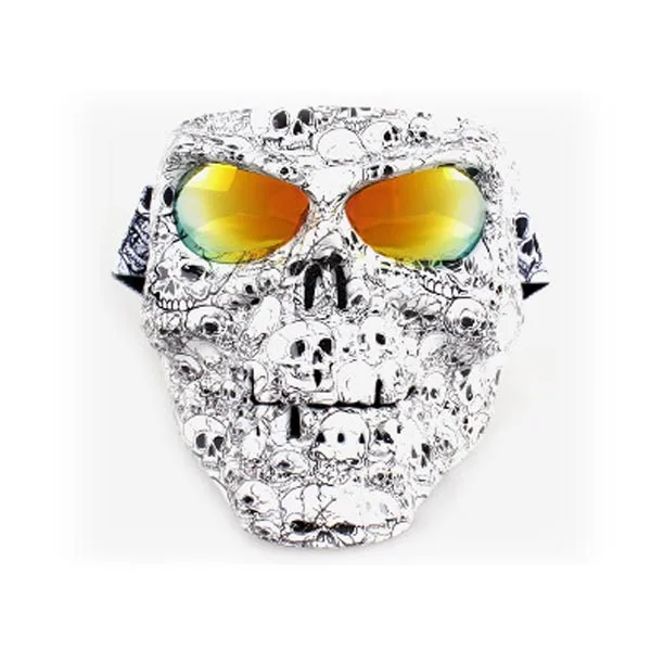 Маска для мотоцикла с монстрами очки подходят открытым лицом Ретро стиль шлемы