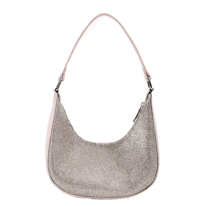 

Stylish Underarm Bags Women Bags 2020 Bright Diamond Chain Shoulder Messenger Bag Party Hobos