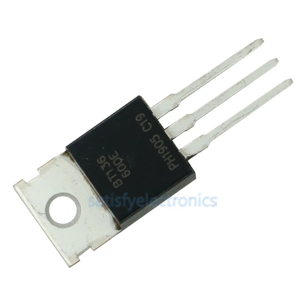 10PCS BT136 BT136-600 4A Triacs 600V TO-220 | Электроника