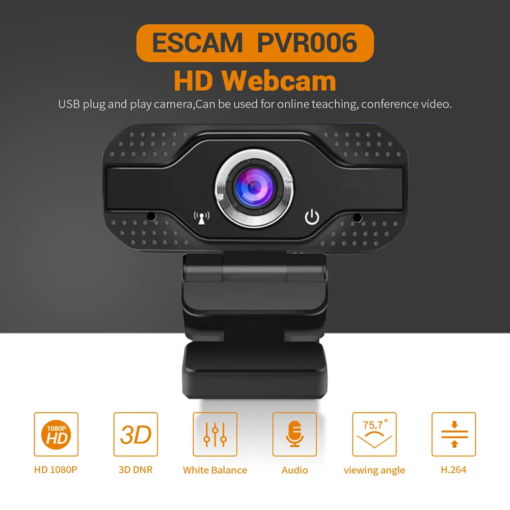 

3.6M 1080P Conference PC Webcam Autofocus USB Web Camera Laptop Desktop For Office Meeting Home With Mic Full 1080P HD Web Cam