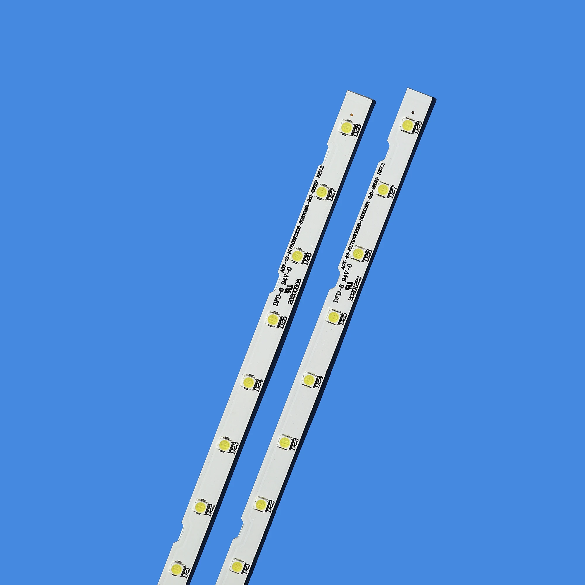 New 2 PCS 28 LED Strip Light for Samsung 43 &quotTV UE43NU7100U AOT_43_NU7100F_2X28_3030C BN44-00947A UE43NU7120U | Лампы и освещение