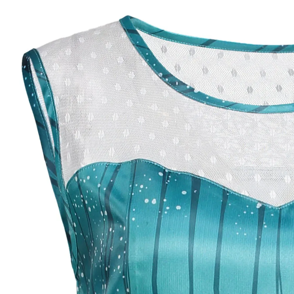 Платье для женщин женские платья vestidos de Christmas снежный Санта Клаус винтажная