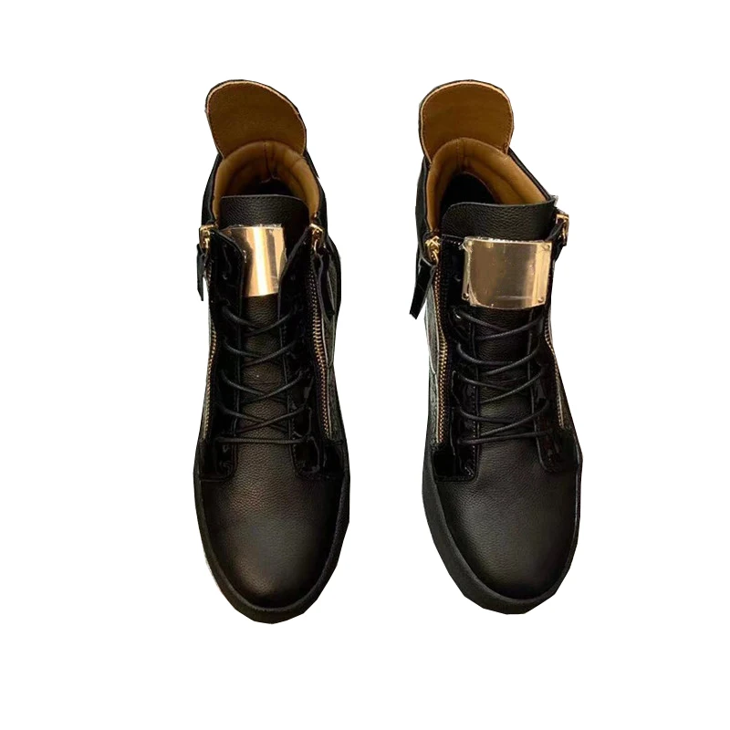 

New High-Top Brand Shoes Original Real Genuine Leather Sneakers Giuseppe New Design Shoes Fashion Sneakers Of Zanotti Shoes