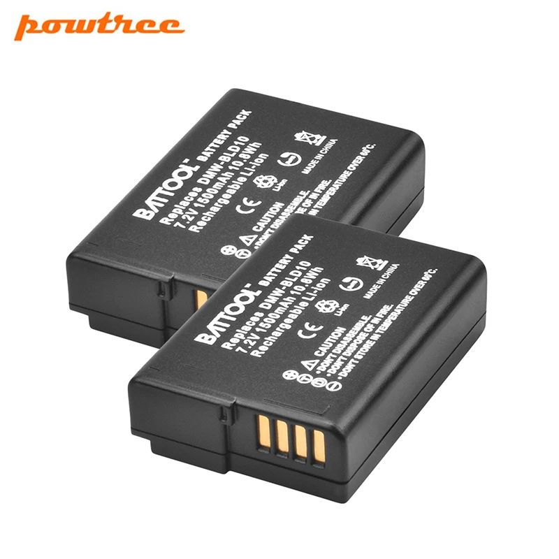 Powtree DMW BLD10E Аккумулятор для Panasonic BLD10 BLD10PP Lumix DMC G3 GF2|Цифровые аккумуляторы| |