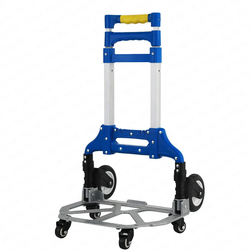 

Luggage Cart Folding Portable Shopping Cart Travel Trolley Car Into The Truck Super Large Capacity Trolley Home