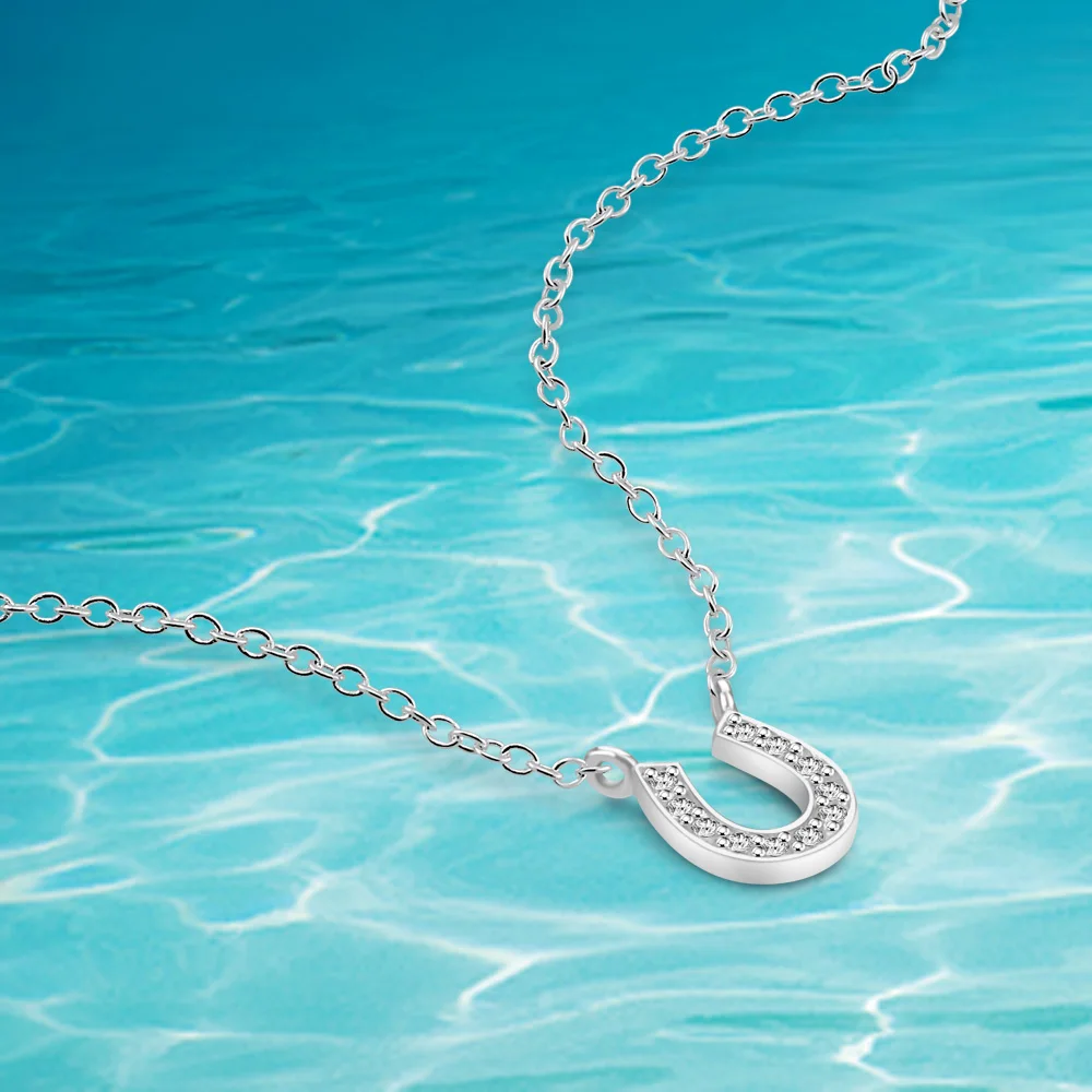 Ожерелье Из крошечного розового золота с буквой U ожерелье инициалами и именем