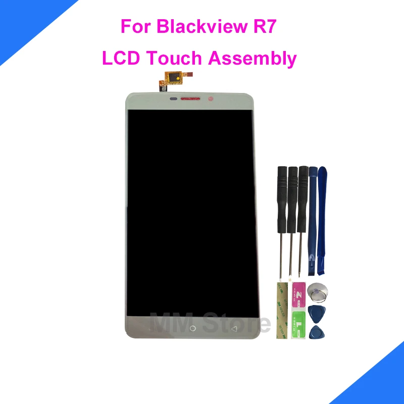 Для Blackview R7 ЖК дисплей Дисплей с кодирующий преобразователь сенсорного экрана в