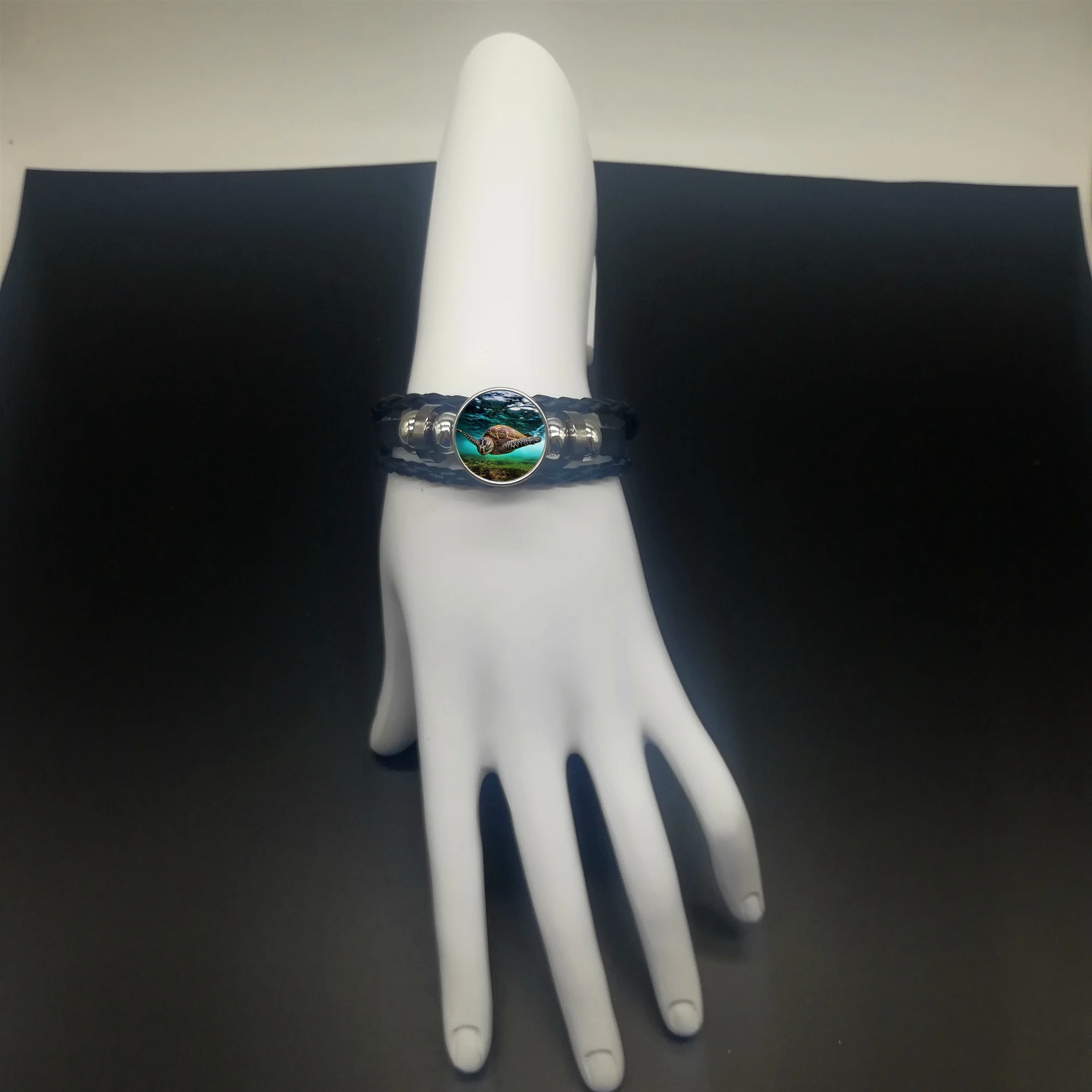 2019 New Fashion Sea Turtle Swimming Rope Leather Braided Bracelet Charm | Украшения и аксессуары