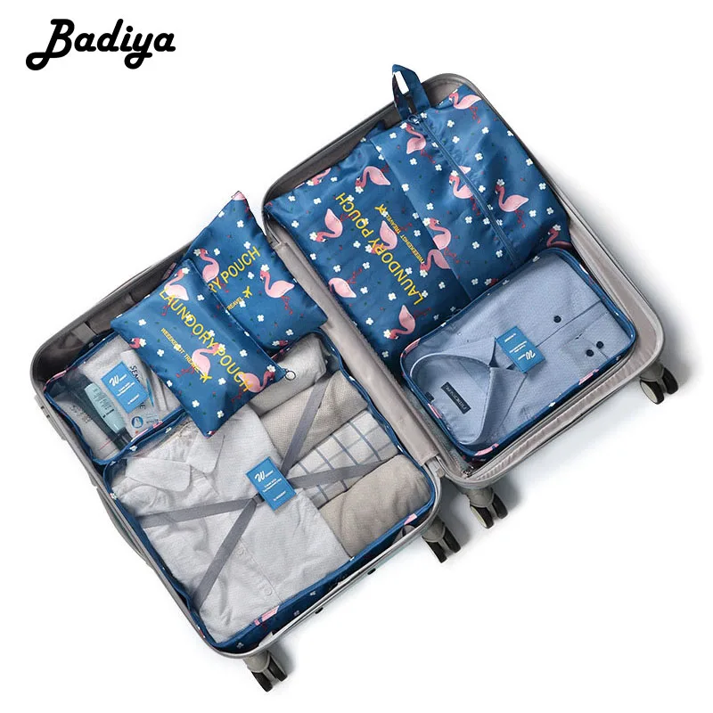 7 шт. дорожный органайзер сумка для хранения набор водонепроницаемая одежды