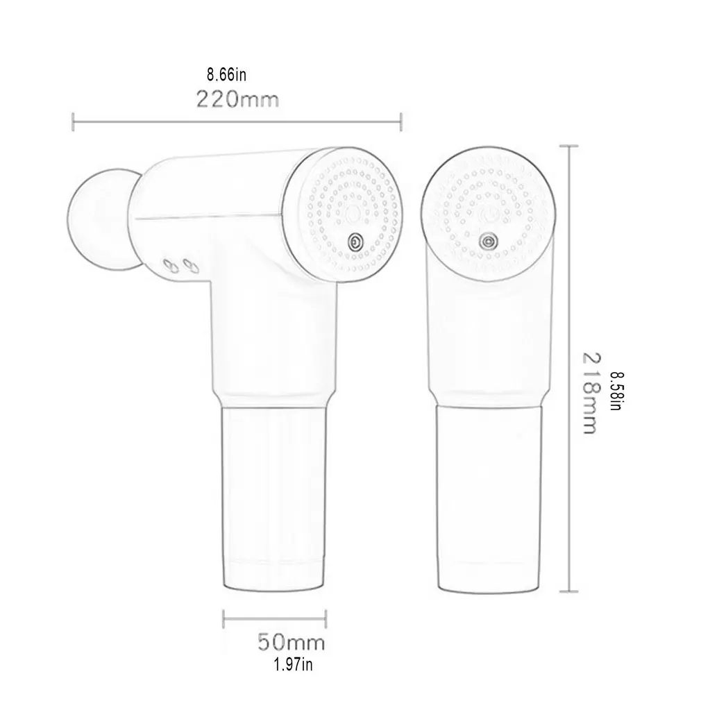 

Electric Fascia Gun Massage Gun Muscle Relaxer Neck Massager Fitness Home Impact Gun Movement Recovery Noise Reduction Design