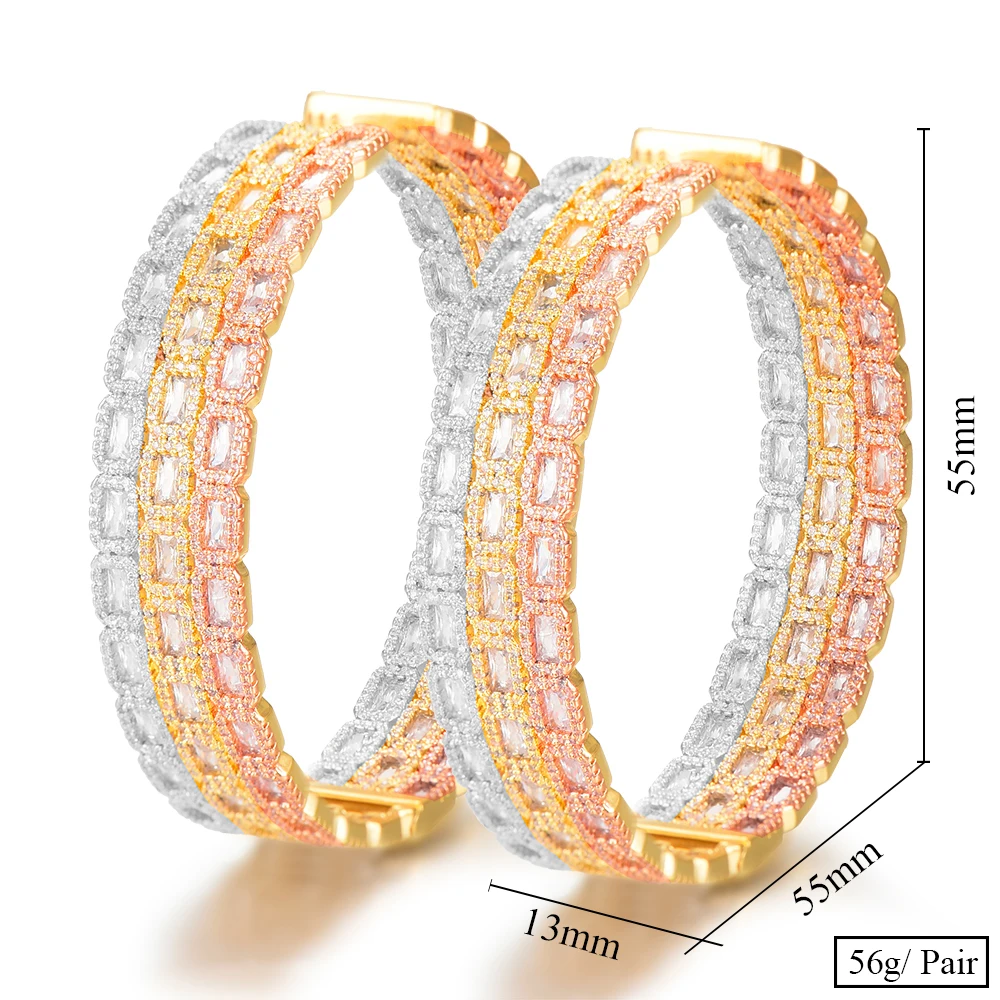 missvikki Noble Luxury Hoop Earrings boucle d'oreille femme 2019 for Women Bride Wedding Actor Model Dancer Party Show Gift | Украшения