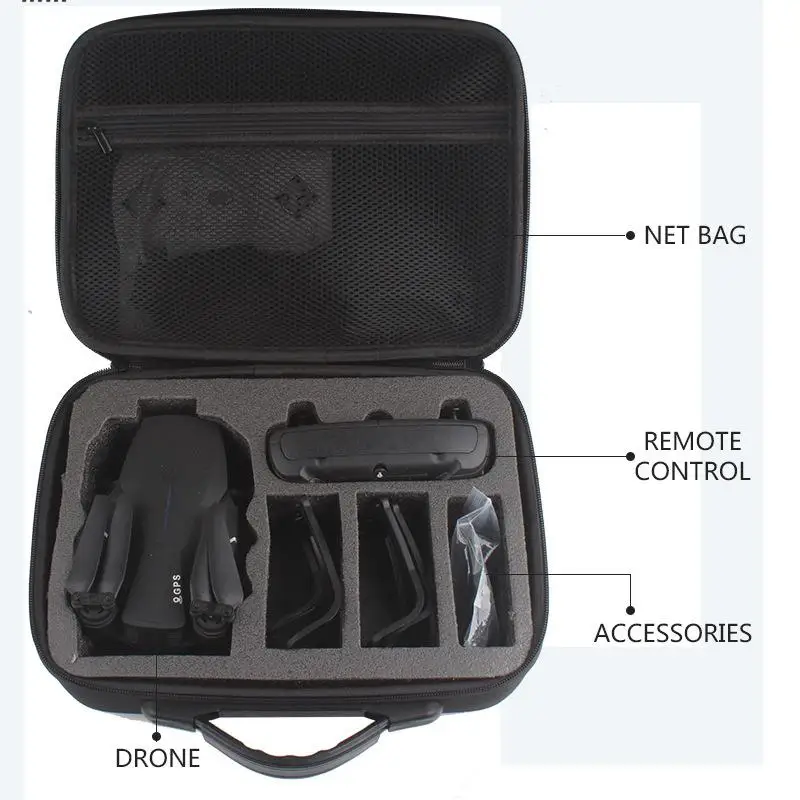 

E520 E520S RC Drone Quadcopter Spare Parts Waterproof Portable Handbag Storage Bag Carrying Case Box