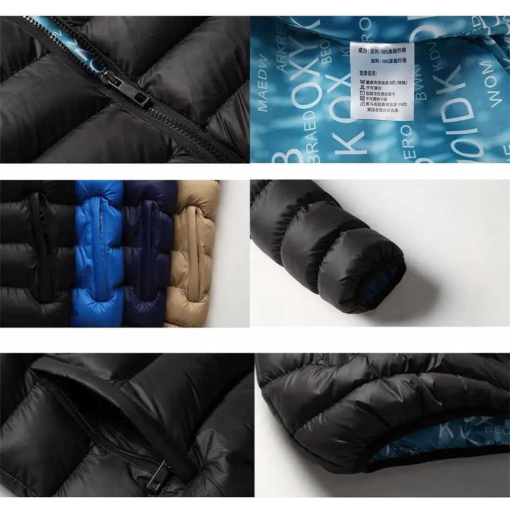 

BROWON Winter Coat Men Jackets Spring Men's Cotton Blend Mens Down Jacket and Coats Casual Thick Outwear Plus Clothing Male